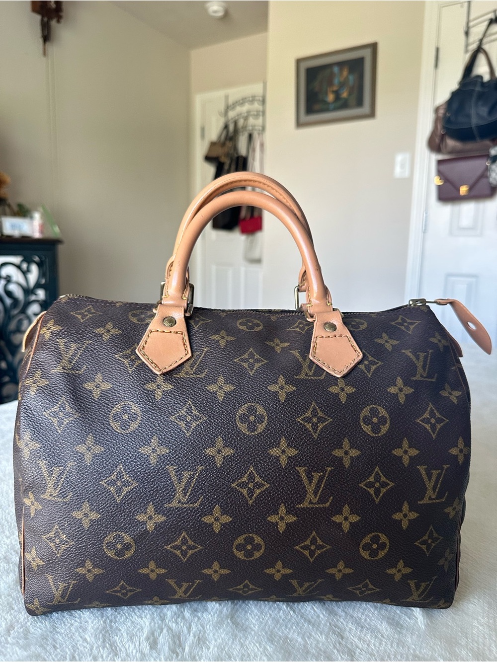Louis Vuitton Brown Monogram Speedy 30 Handbag - Picture 2 of 16